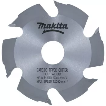 Makita - Fresa de ranhurar para madeira - 100 mm - 6 dentes - para P/N: DPJ180ZJ (B-20644)