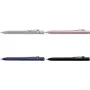 Caneta de esferográfica Faber‑Castell 144162 — Clip‑on retrátil, tinta azul, corpo rosa, ponta Extra Bold, 1 unid.