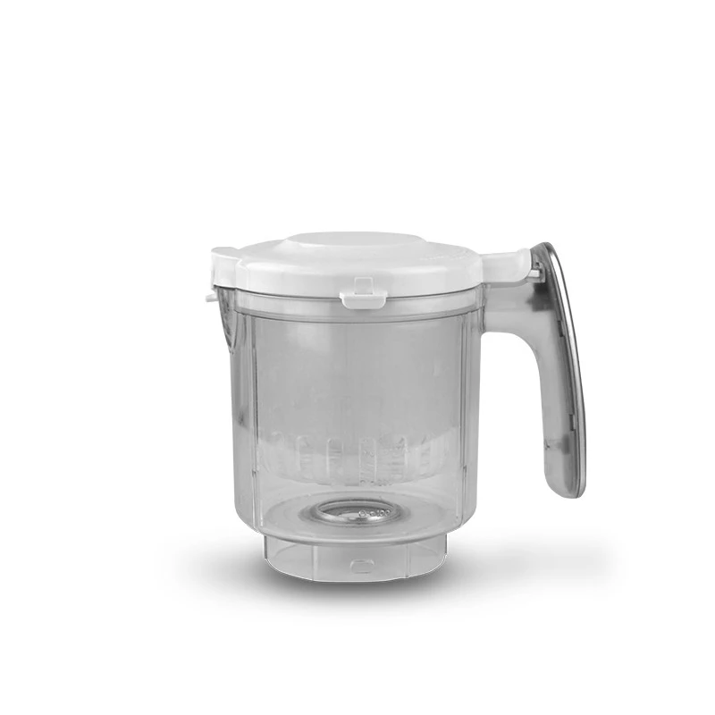 Robot de cozinha para bebé neno Cibo 300 W, tigela de 0,3 L, cozer a vapor e triturar, aquecer, cinzento/branco