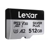 Memória flash Lexar 512 GB UHS-I microSDXC SILVER PLUS