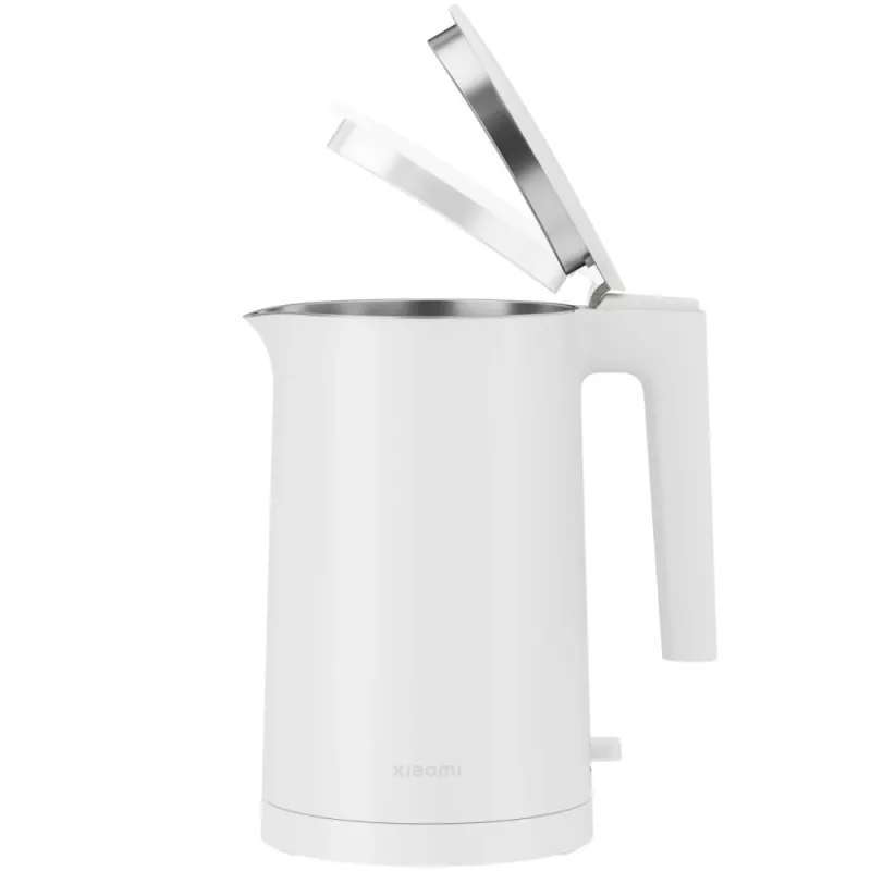 Chaleira elétrica Xiaomi 1,7 L 1800 W branco – aço inoxidável, tampa com botão, isolamento térmico