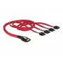 Delock - Cabo SATA / SAS - 4-Lane - SATA (fêmea) para 36 PIN 4iMini MultiLane (macho) - 50 cm (83057)