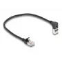 Cabo de rede DeLOCK RJ45 Cat.6A 0,25 m preto