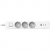 Extensão elétrica Xiaomi BHR07UKEU — 3 saídas AC tipo F, 250 V, cabo de 1,4 m, branco