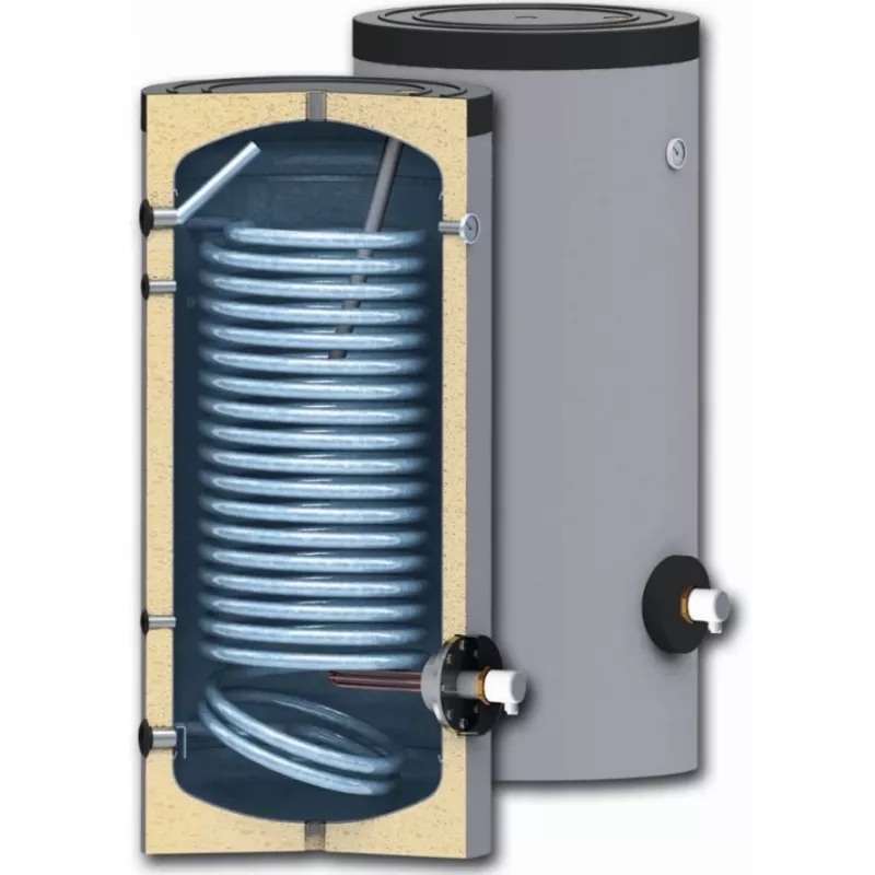 Sunsystem | SWPN200 | Termoacumulador esmaltado 200L com permutador de calor 1,9 m