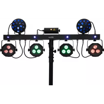 Projetor PAR LED EUROLITE KLS Laser Bar Next FX 51741094 – wash de palco compacto com efeitos laser integrados