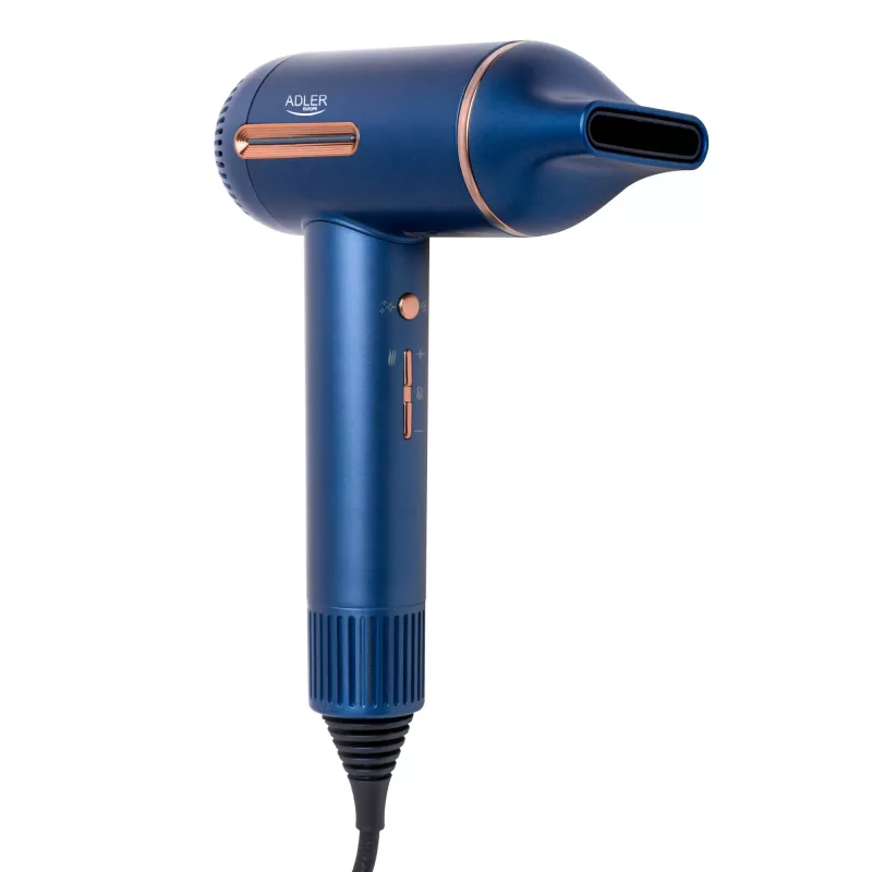 Secador de cabelo Adler | AD 2271 SUPERSPEED | 1500 W | Número de níveis de temperatura 6 | Função de iões | Acessório difusor | azul