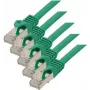 Cabo de rede S/CONN RJ45-RJ45 verde Cat7 S/FTP ShiverPeaks 75511-0.5G-SET5