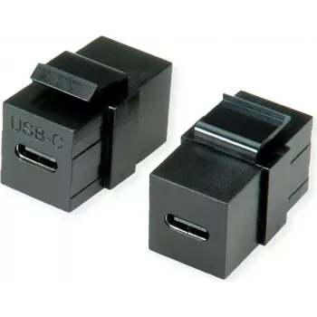 Módulo keystone VALUE USB Type-C, preto (25.99.8210)