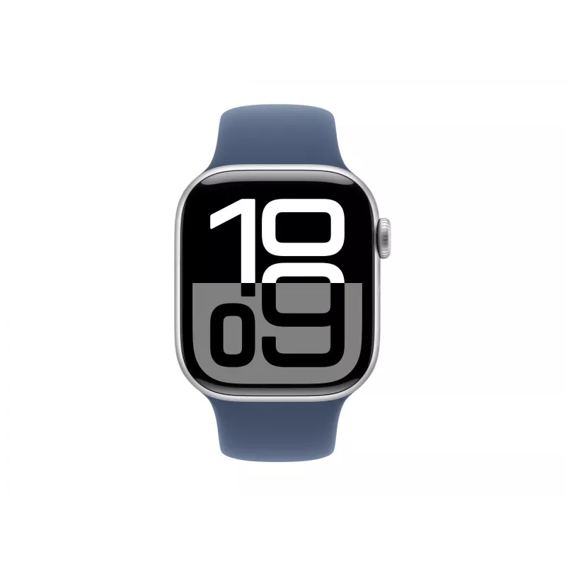 Apple Watch S10 Alumínio Cellular 42mm prateado (bracelete desportiva Denim) S/M