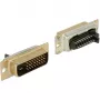 DVI 24+1 ficha, versão para soldar prateado