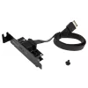 Adaptador Akasa Low Profile PCI Bracket USB 3.1 Type-C - preto - adaptador - digital/dados