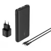 Belkin BoostCharge - powerbank + fonte de alimentação AC - 20000 mAh - PD - 3 portas de saída (24 Pin USB-C, 2 x USB)