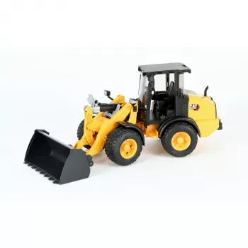 Bruder 02485 CAT carregadora de rodas articulada compacta, veículo de brincar em miniatura, de plástico