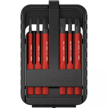 Conjunto de bits Wiha SlimBit Box 43153 — 31 bits, bits de chave de fendas sortidos em estojo de armazenamento