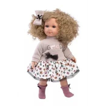 Boneca Llorens Elena 35 cm — corpo macio, rosto e membros pintados à mão