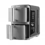 Ninja SL400EU Fritadeira dupla 9,5 L 2470 W fritadeira de ar quente preta, cinzenta