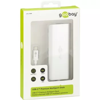 Wentronic goobay - Docking station - (USB-C) - LAN 10Mb (76788)