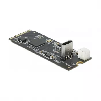 Conversor M.2 Key B+M macho para USB Type-C fêmea, DeLOCK, 63174