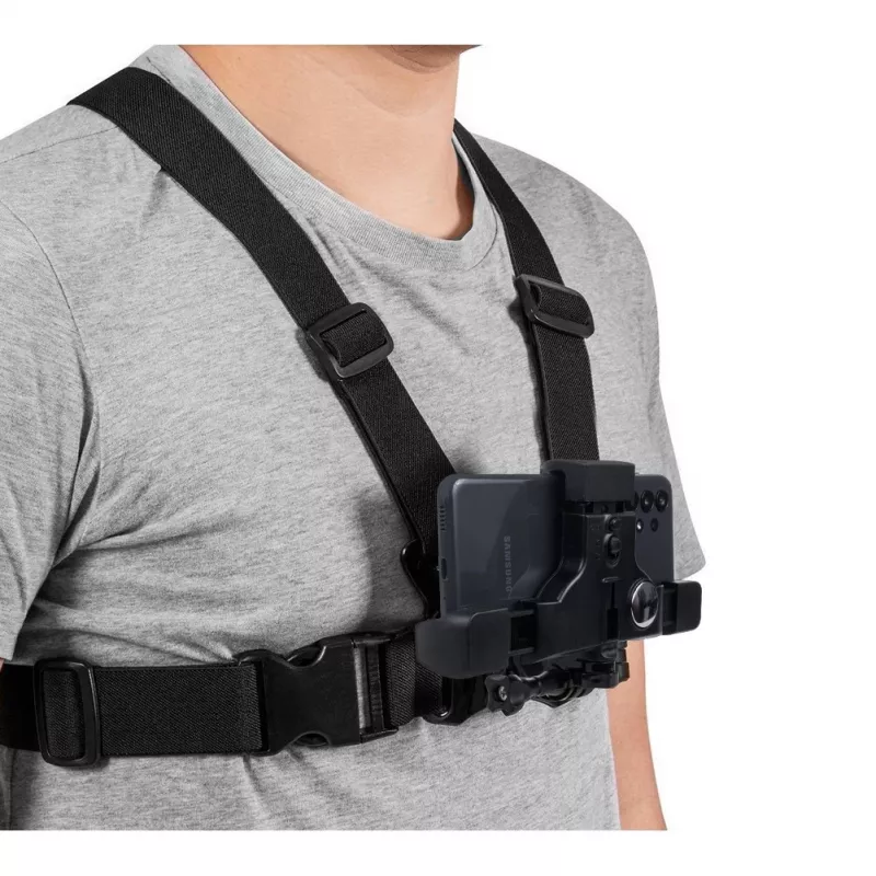 Arnês desportivo MACLEAN MC-445 — suporte peitoral universal para telemóveis, câmaras e GoPro