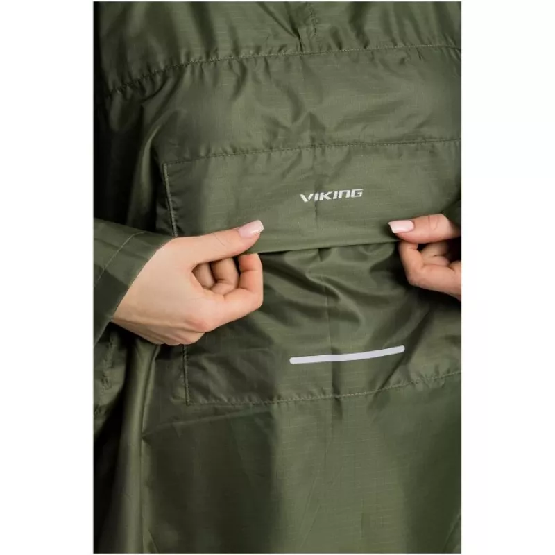 Poncho de chuva para adulto VIKING Vesper Backpack verde UNI