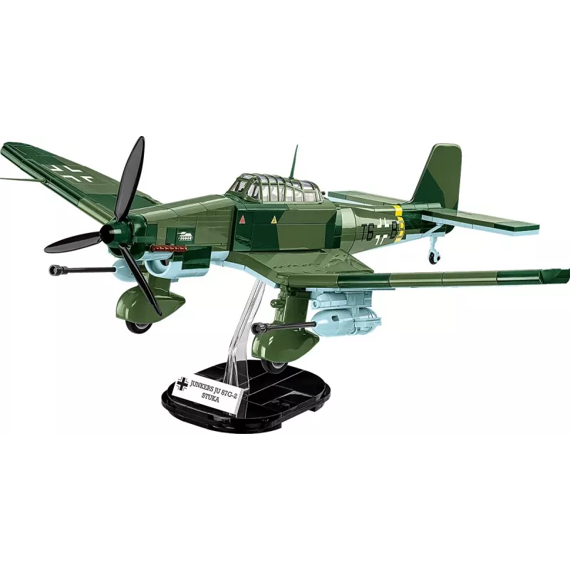 Kit de construção Cobi Blocks Junkers JU 87G-2 Stuka 571 peças kit de modelismo