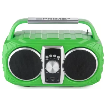Rádio-despertador PRIME3 Prime3 APR71GR Neon — despertador com rádio FM e ecrã LED