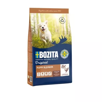 Ração seca para cães BOZITA Original Puppy & Junior Chicken, 12 kg — 25 % proteína, 13 % gordura, para a fase de crescimento