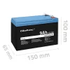 Bateria LiFePO4 Fosfato de ferro-lítio 12,8V 9Ah 115,2Wh