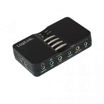 Placa de som USB LogiLink Sound Box Dolby 7.1 8 canais 7.1 canais