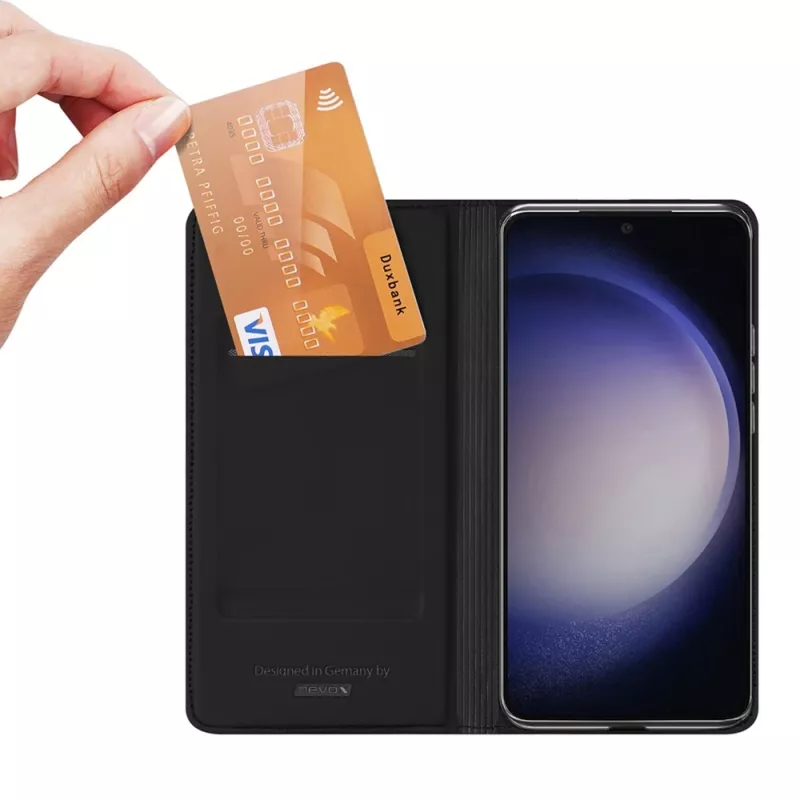 Nevox Vario Series - Capa tipo livro para Samsung Galaxy S25, preta