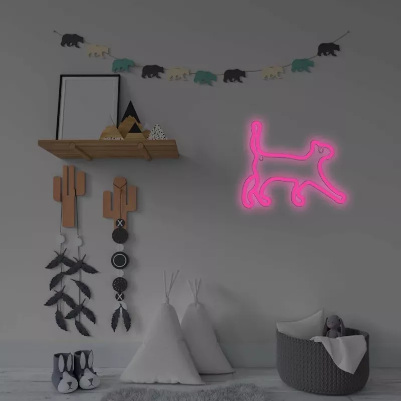 Luz LED néon decorativa MANTA SNL70PK Style Neon Lights CAT 2 rosa (modelo SNL70PK)