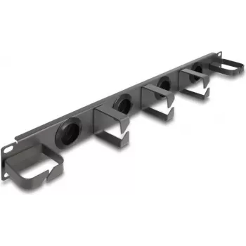 Painel de gestão de cabos DeLOCK 66751 cinzento metal 48,3 cm