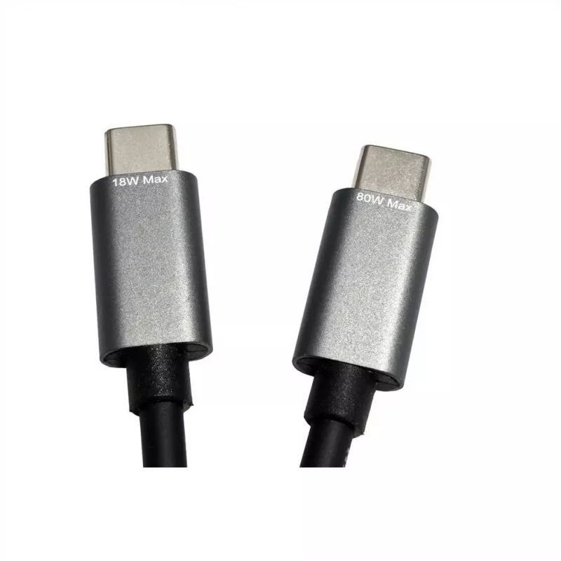 ROLINE - Cabo USB - USB-C de 24 pinos (M) para USB-C de 24 pinos (M) - USB 2.0 - 1,85 m - Alimentação USB (100 W) - Preto (11.02.8308)