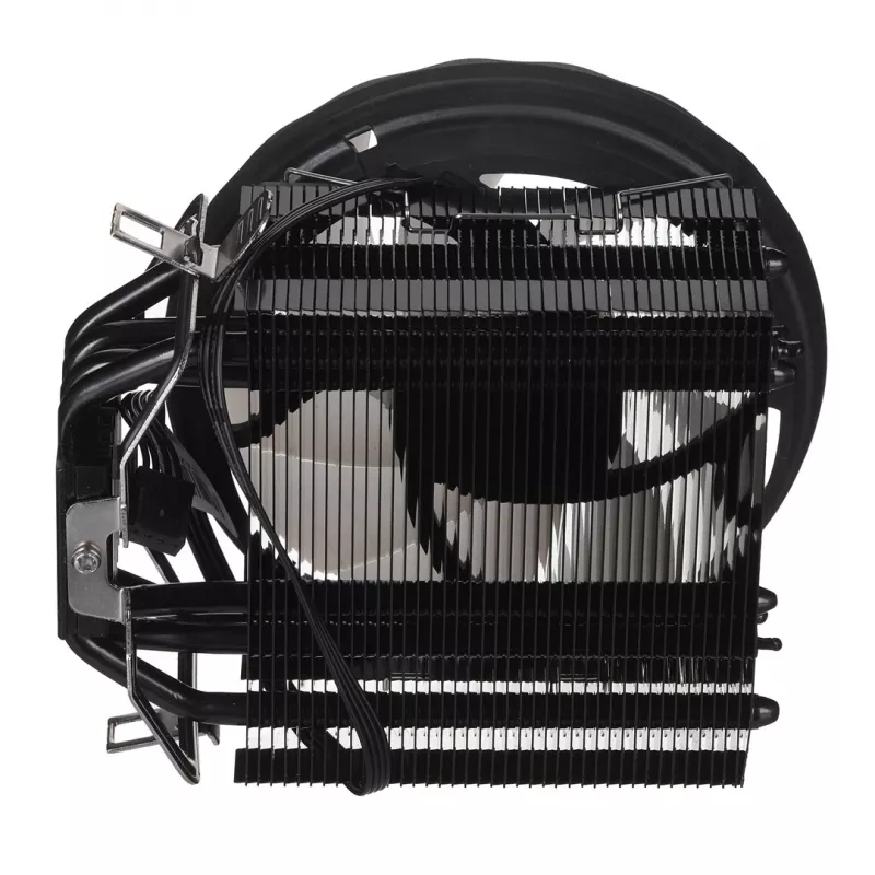 Arrefecedor de CPU AEROCOOL PGS Rave 4 FRGB ventoinha de 120 mm, 4 heatpipes, ARGB, 120 × 25 mm, 1800 rpm, 12 V, 0,5 A