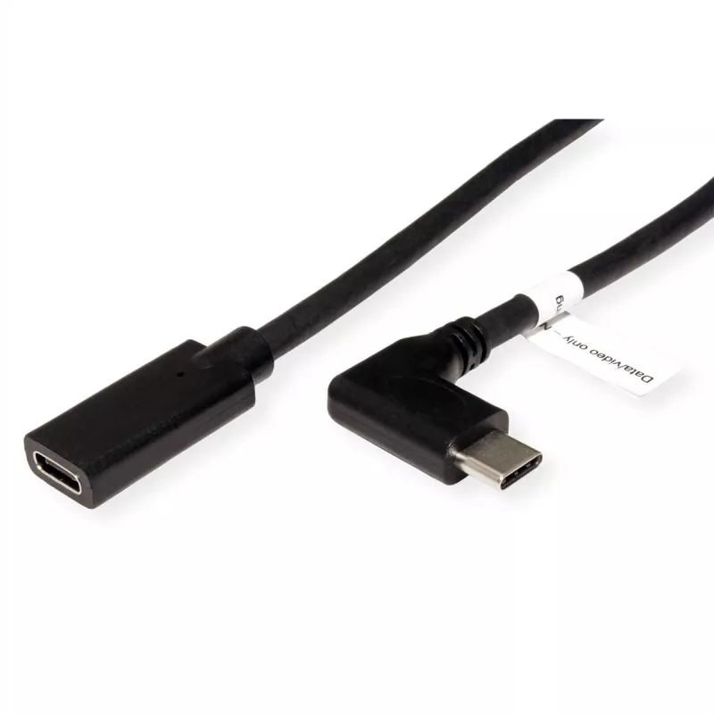 ROLINE 11.04.5496-10 - 2 m - USB Type-C - USB Type-C - macho - fêmea - angular (11.04.5496)
