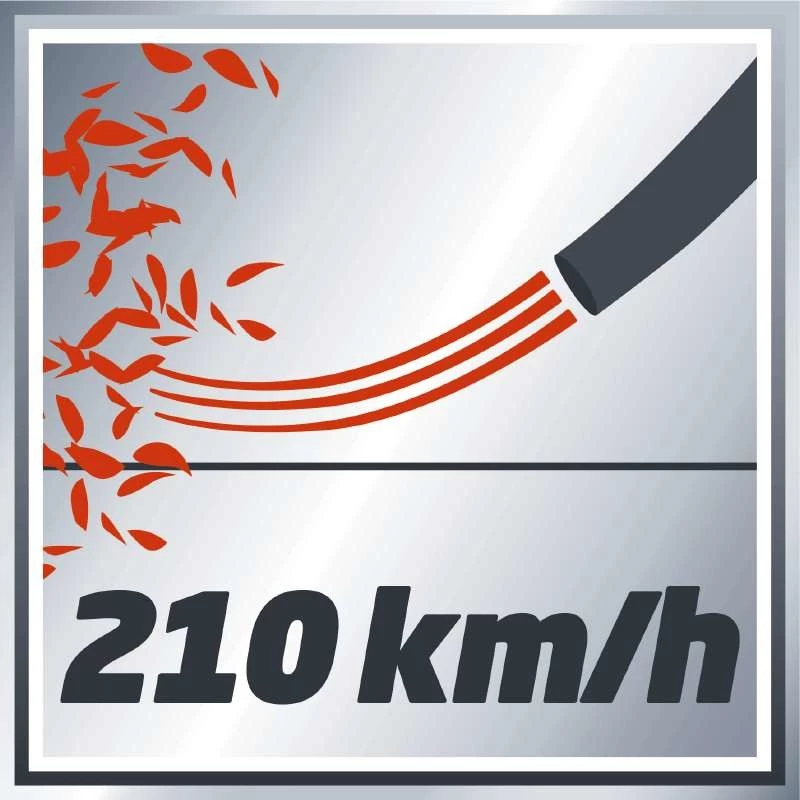 Einhell GE-CL 18 Li E - Solo soprador de folhas sem fio 210 km/h preto, vermelho