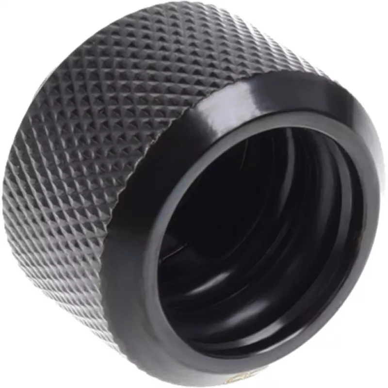 Alphacool Eiszapfen 17379 HardTube união de compressão 16 mm G1/4, Deep Black, 6 un.