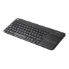 Logitech Wireless Touch Keyboard K400 Plus Mini QWERTZ preto