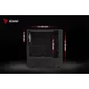 Savio Noctis Glass RGB Cube caixa para PC, ATX/Micro-ATX/Mini-ITX, frente de vidro temperado, ventoinhas RGB, preta