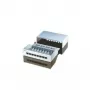 Painel de patch, 8 portas, Cat. 5e, blindado, cinzento claro, 14 cm, 44 x 172 x 140 mm