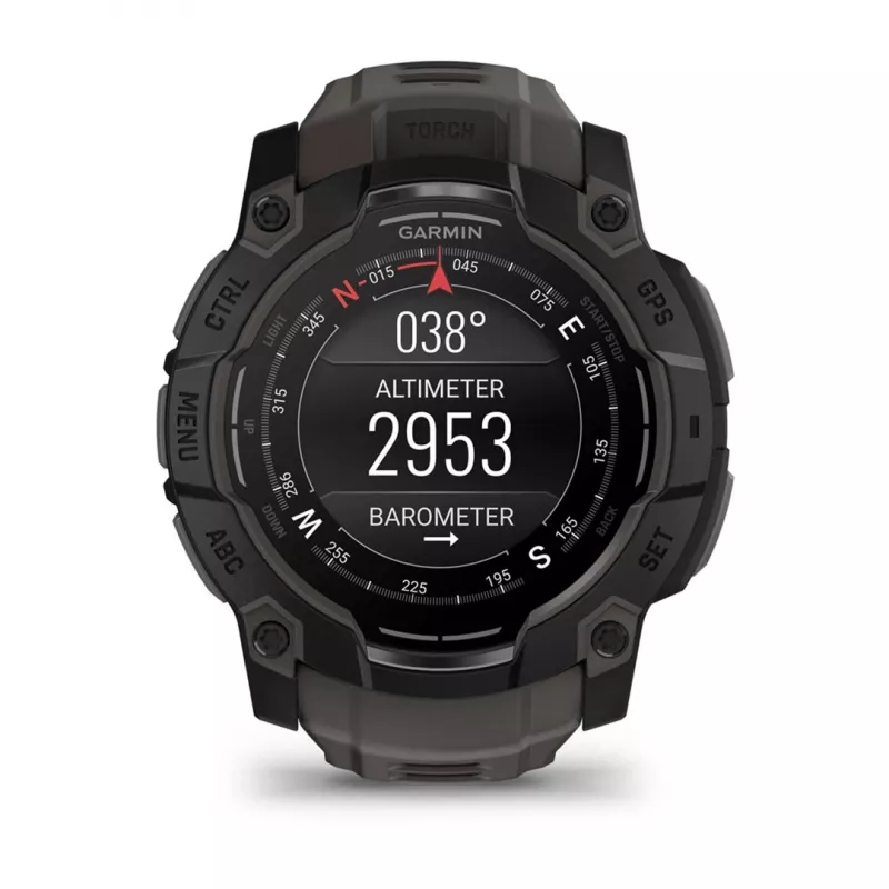 Garmin Instinct 3 AMOLED 3.3 cm (1.3) 50 mm Digital 416 x 416 píxeis Ecrã tátil preto GPS (Satélite)