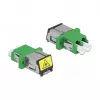Acoplador de fibra ótica DeLOCK 86897 LC duplex fêmea para LC duplex fêmea monomodo verde
