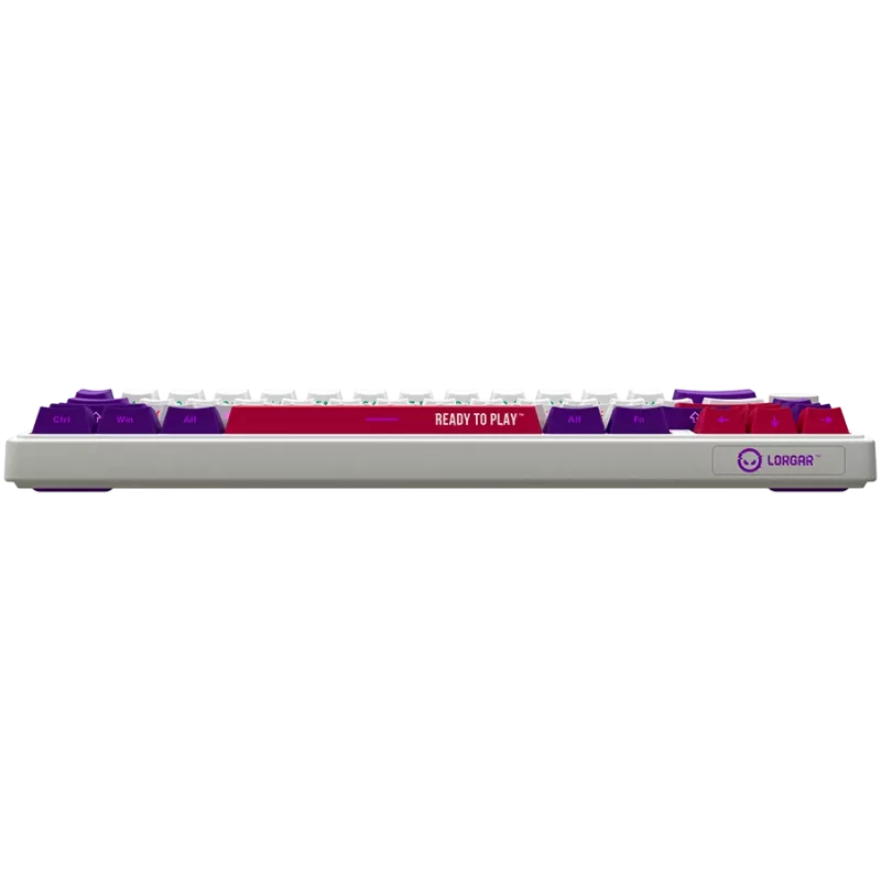 LORGAR KBP70MW, Teclado de gaming mecânico sem fios 65% Pro, branco, layout EN