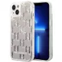 Karl Lagerfeld KLHCP14MLMNMS iPhone 14 Plus 6.7 Capa rígida prateado / prateado Liquid Glitter Monogram
