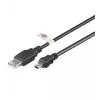 Cabo de extensão USB LogiLink USB Type-A, 4 pinos (M) para Mini-USB Type-B, 5 pinos (M) 1,8 m (USB Hi-Speed)