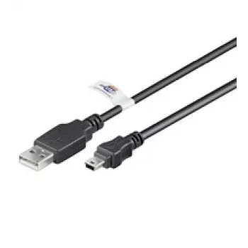 Cabo de extensão USB LogiLink USB Type-A, 4 pinos (M) para Mini-USB Type-B, 5 pinos (M) 1,8 m (USB Hi-Speed)