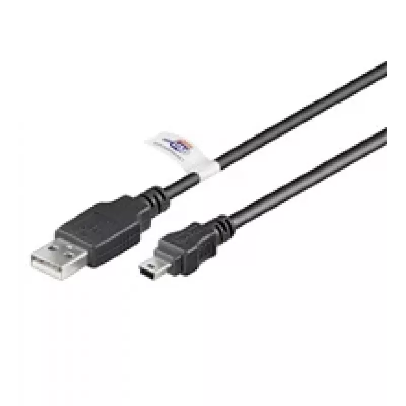 Cabo de extensão USB LogiLink USB Type-A, 4 pinos (M) para Mini-USB Type-B, 5 pinos (M) 1,8 m (USB Hi-Speed)