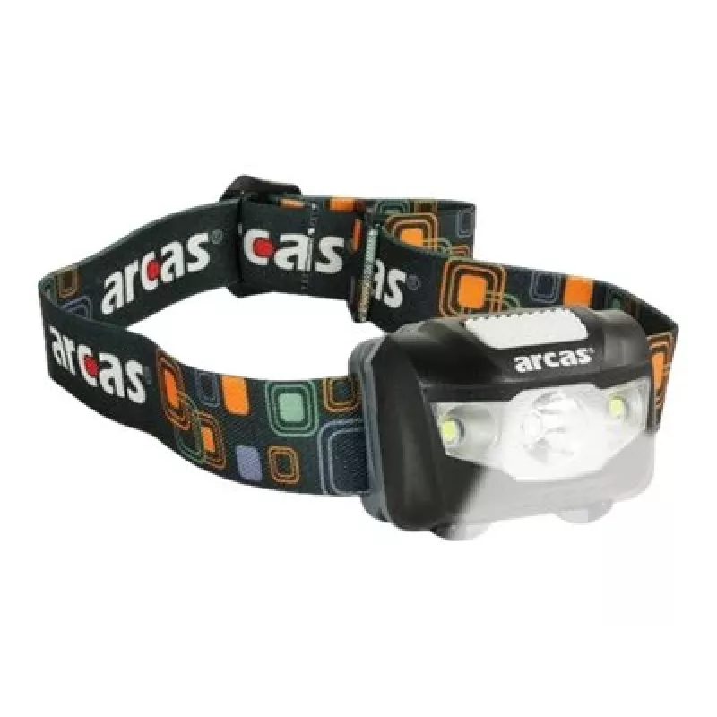 Arcas | Lanterna frontal | ARC5 | 1 LED+2 LEDs de luz ampla | 5 W | 160 lm | 4+3 funções de luz