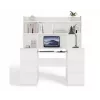 Conjunto secretária KUBA + módulo de extensão, branco